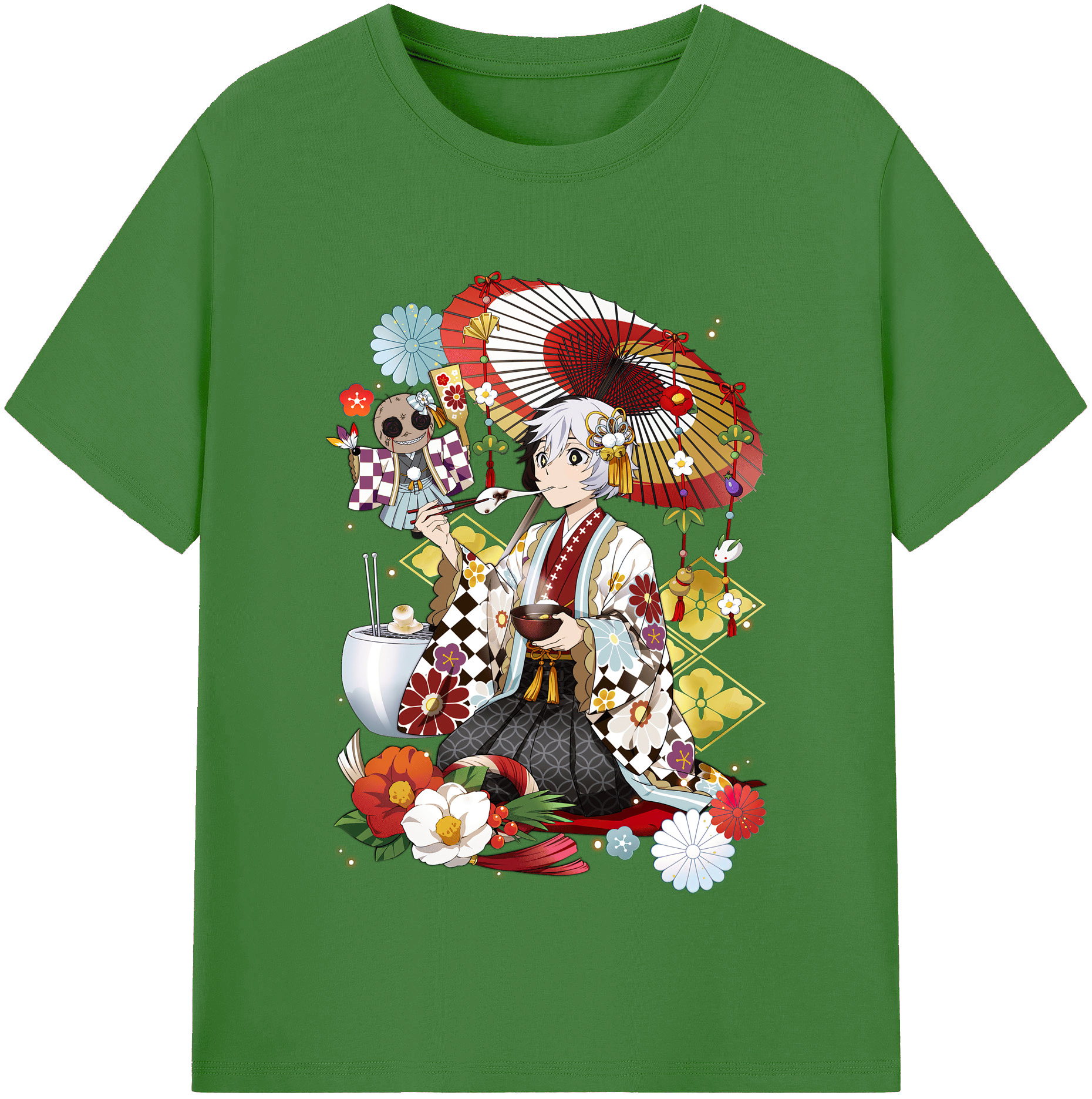 （画像用） 文豪ストレイドッグス Bungo Stray Dogs レディースカジュアルプリントTシャツ（綿100％）